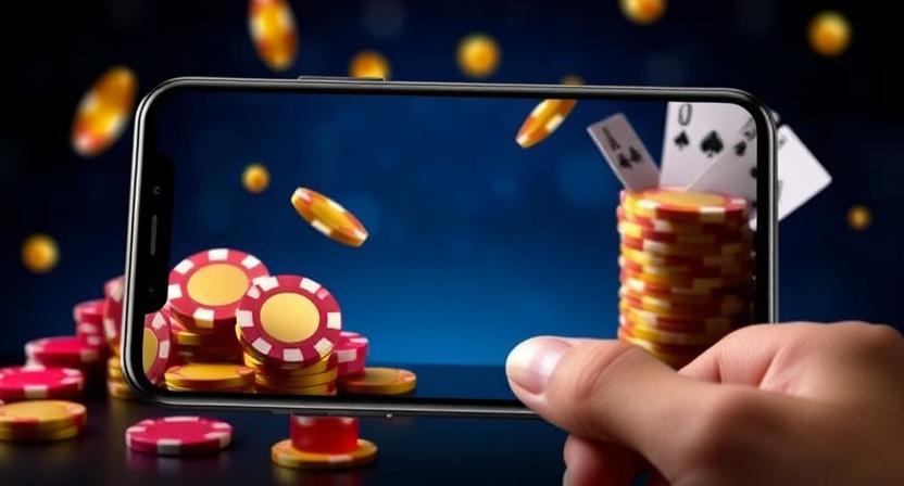 757X mobile casino app interface