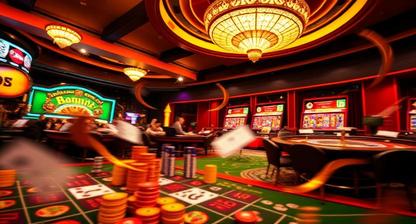 Player account and game selection on 757X